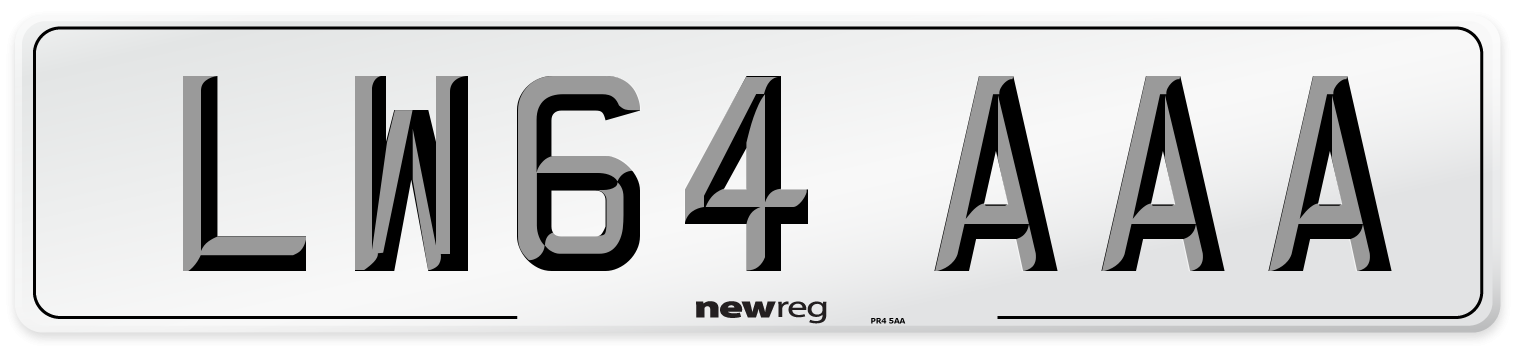 LW64 AAA Number Plate from New Reg